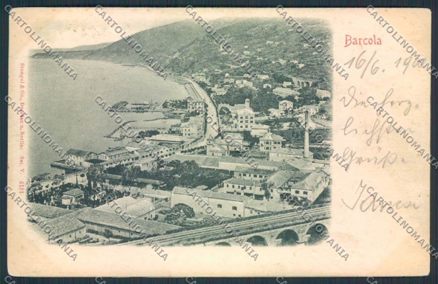 Trieste Barcola SCOLLATA Rilievo cartolina MV0696 – fronte