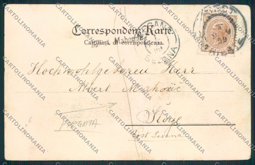 Trieste PIEGATA cartolina MV0699 – retro