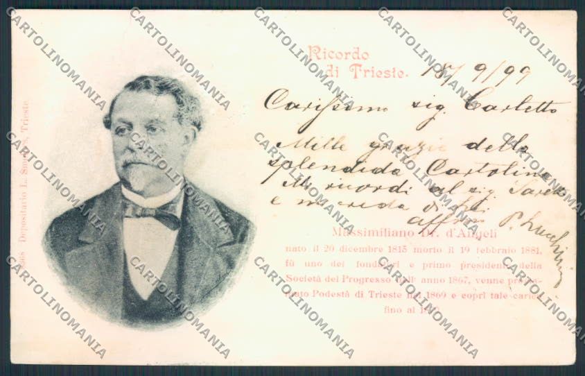 Trieste D'Angeli SCOLLATA cartolina MV0707 – fronte