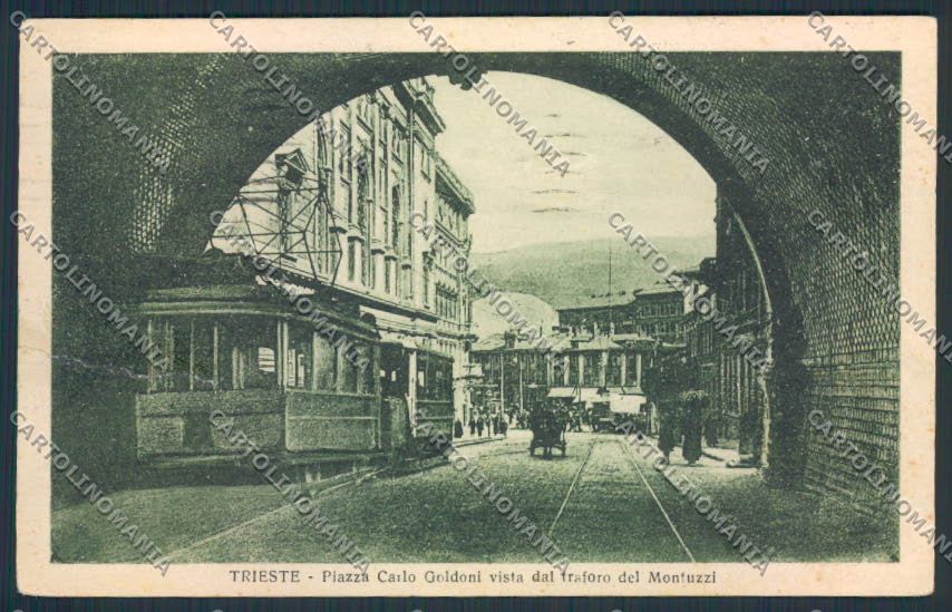 Trieste PIEGHINA Tram cartolina MV0712 – fronte