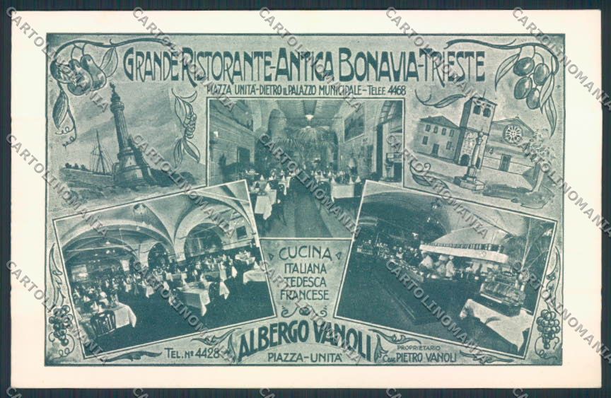 Trieste cartolina MV0735 – fronte