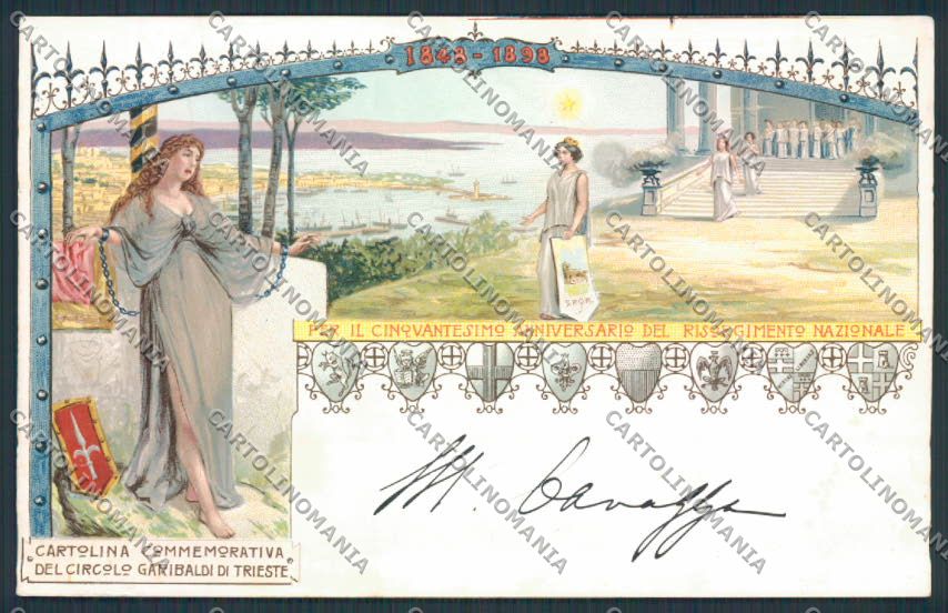 Trieste Risorgimento Garibaldi cartolina MV0744 – fronte