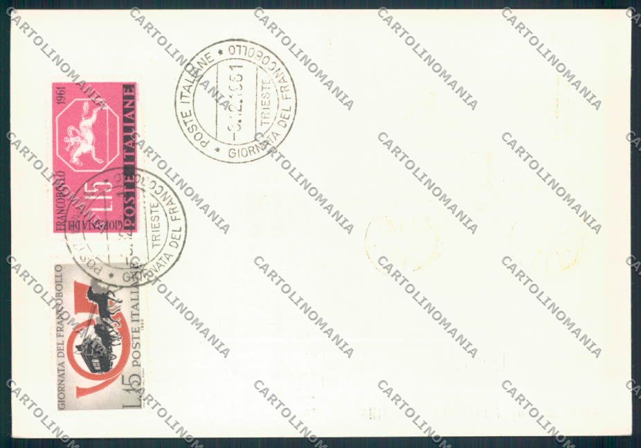 Trieste Giornata Francobollo FG cartolina MV0765 – retro