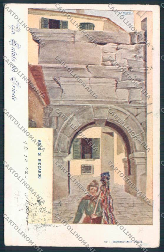 Trieste ABRASA Saluti da cartolina MV0767 – fronte