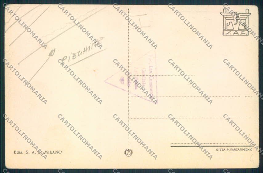Trieste Saluti Velocità PIEGHINE cartolina MV0777 – retro