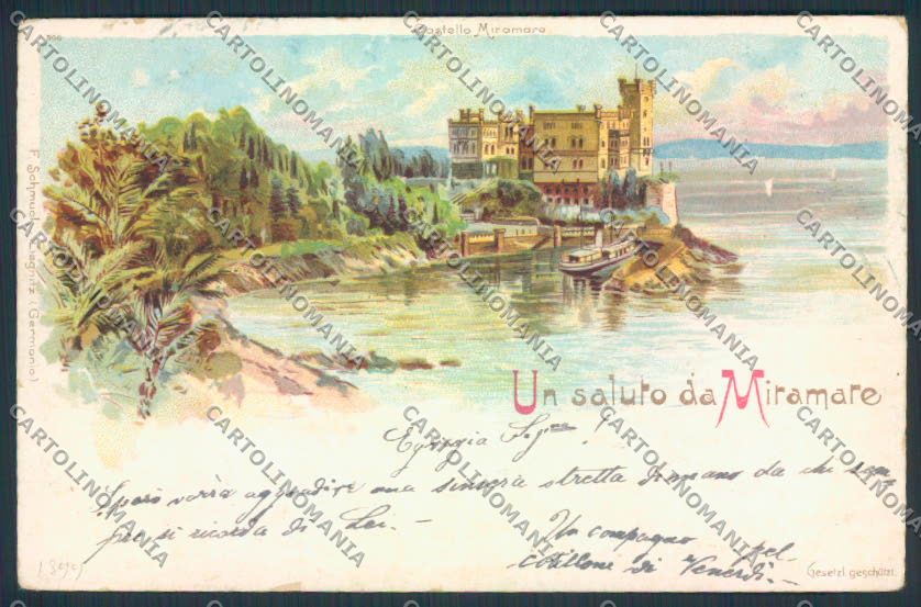 Trieste Saluti da cartolina MV0784 – fronte