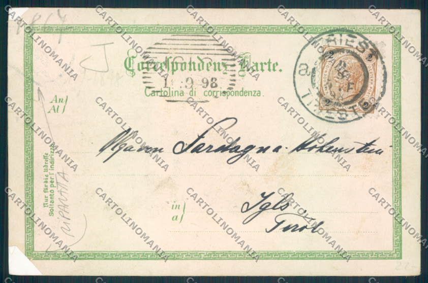 Trieste RIPARATA Gruss cartolina MV0790 – retro