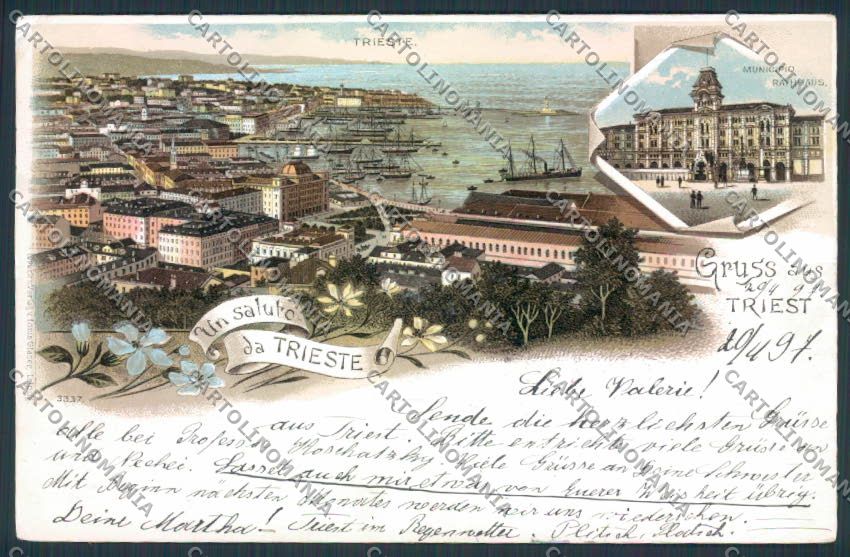 Trieste Gruss cartolina MV0812 – fronte