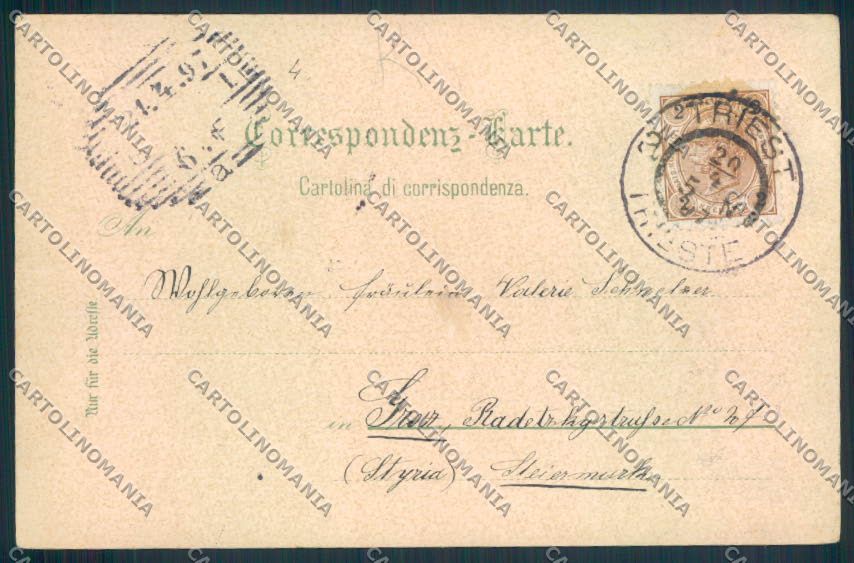 Trieste Gruss cartolina MV0812 – retro
