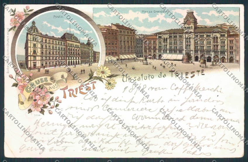 Trieste PIEGHINE Gruss cartolina MV0818 – fronte