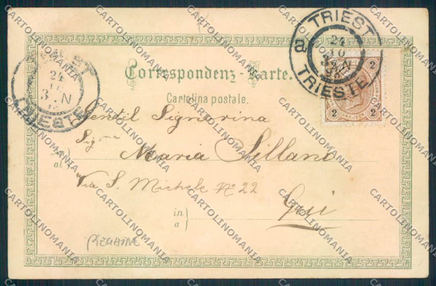 Trieste PIEGHINE Gruss cartolina MV0819 – retro