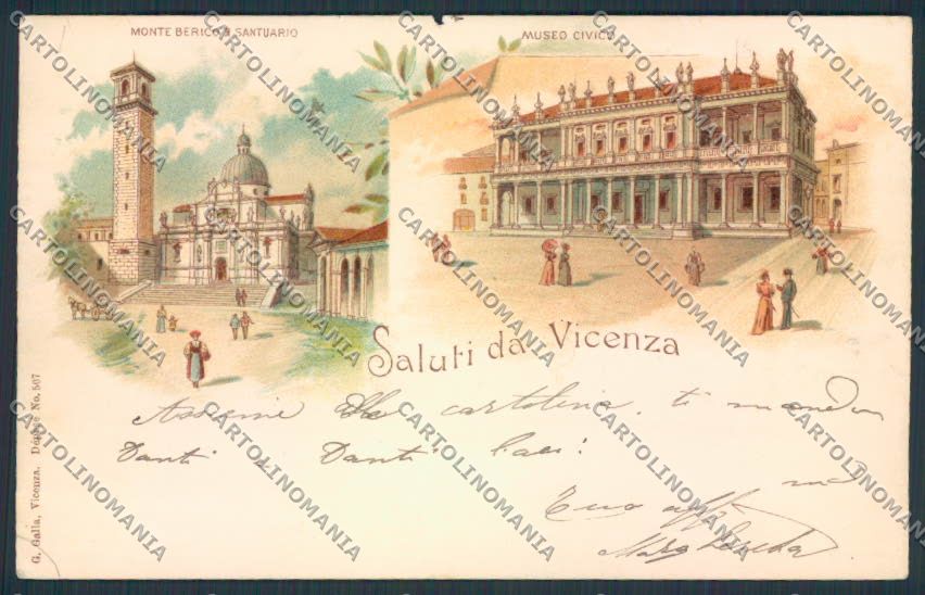 Vicenza Saluti da STRAPPO cartolina MV0837 – fronte