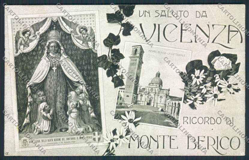 Vicenza Monteberico Saluti da cartolina MV0857 – fronte