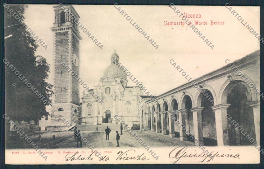 Vicenza Monteberico cartolina MV0858 – fronte