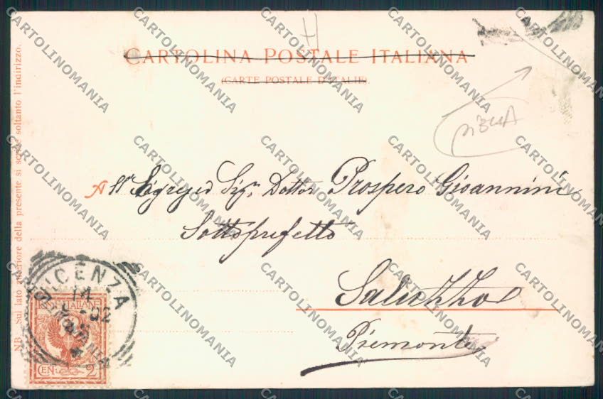Vicenza Monteberico PIEGA cartolina MV0862 – retro