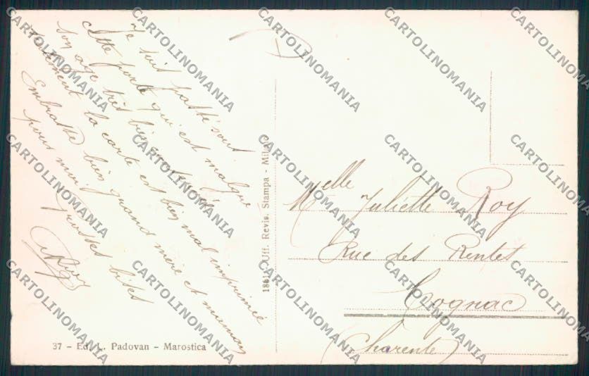 Vicenza Marostica cartolina MV0867 – retro