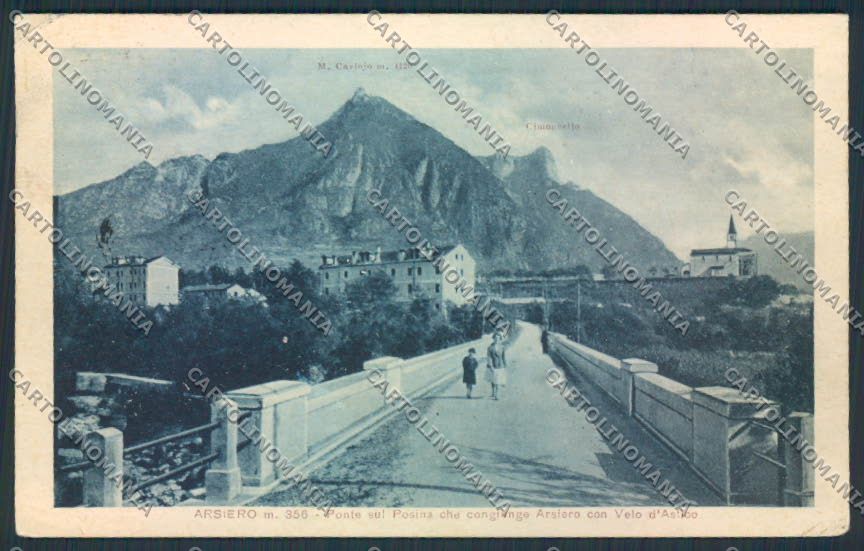 Vicenza Arsiero PIEGHINE cartolina MV0875 – fronte