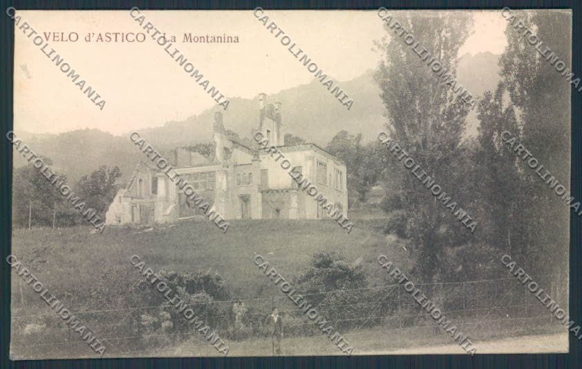 Vicenza Velo d'Astico SCOLLATA cartolina MV0876 – fronte