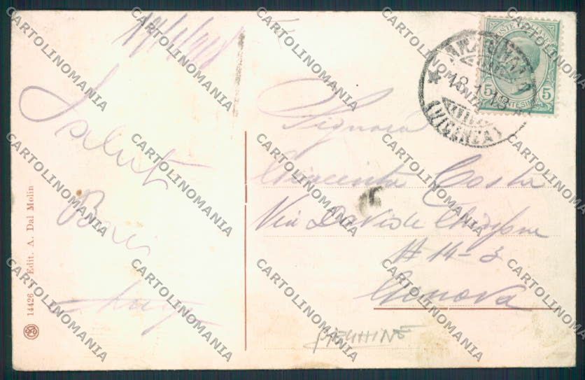 Vicenza Arzignano PIEGHINE cartolina MV0878 – retro
