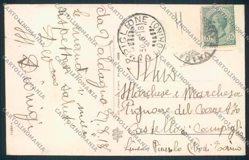Vicenza Valdagno cartolina MV0902 – retro