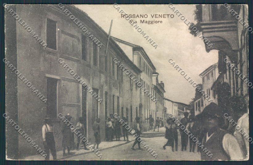 Vicenza Rossano Veneto ANGOLO SCOLLATO cartolina MV0942 – fronte