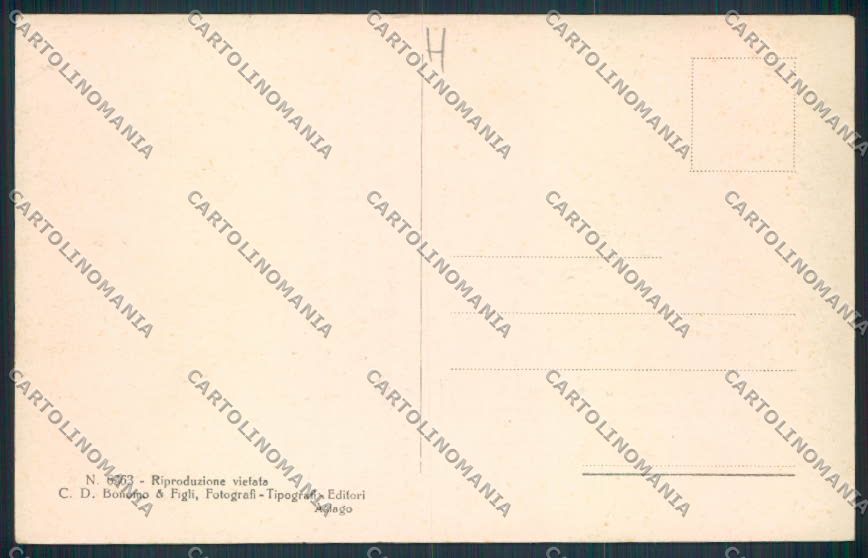 Vicenza Asiago Stazione cartolina MV0970 – retro