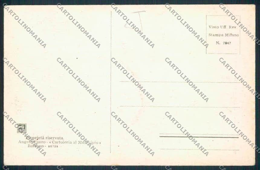 Vicenza Bassano cartolina MV0998 – retro