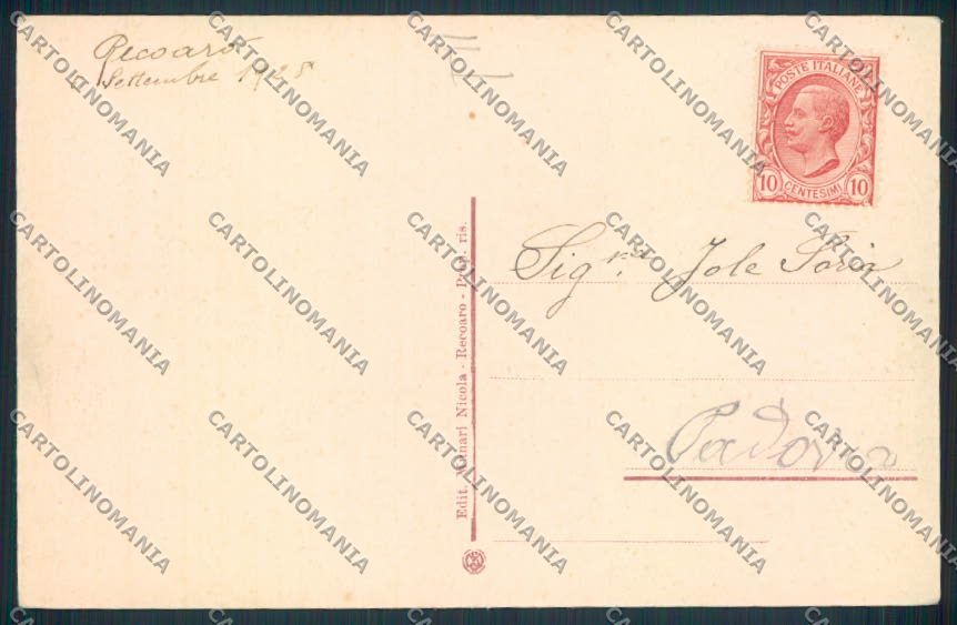 Vicenza Recoaro cartolina MV1011 – retro