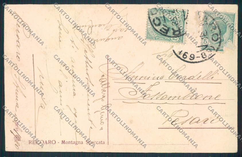 Vicenza Recoaro cartolina MV1023 – retro