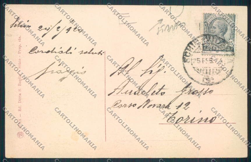 Vicenza Schio STRAPPO cartolina MV1055 – retro