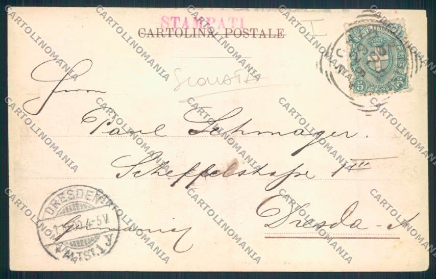 Vicenza Schio SCOLLATA cartolina MV1071 – retro
