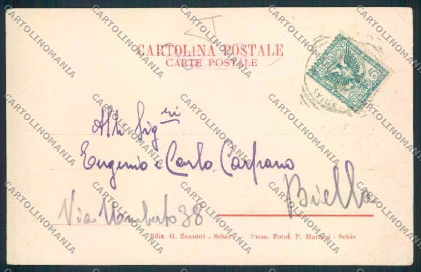 Vicenza Schio cartolina MV1075 – retro