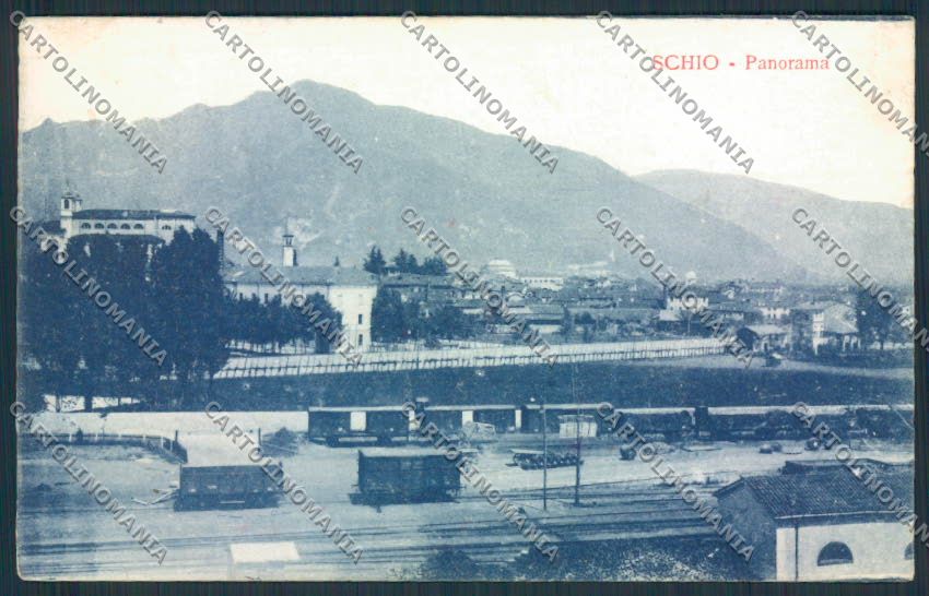 Vicenza Schio Stazione cartolina MV1076 – fronte