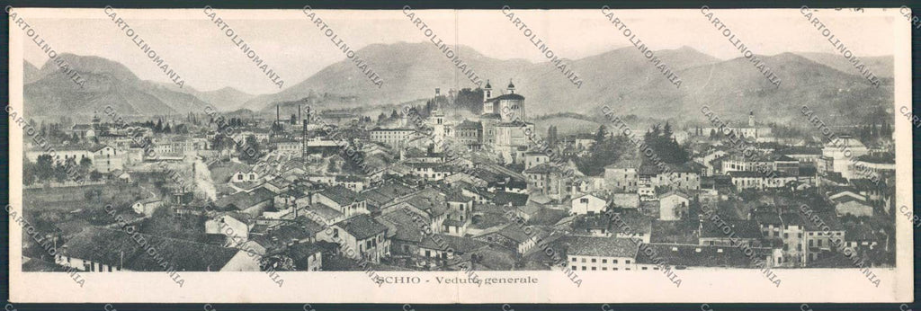 Vicenza Schio Doppia cartolina MV1077 – fronte