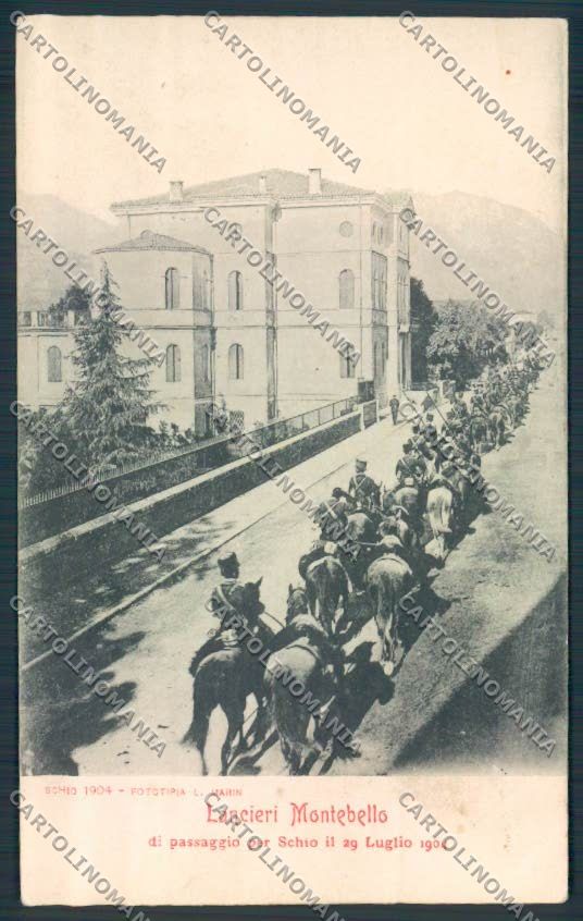Vicenza Schio Lancieri Montebello cartolina MV1085 – fronte