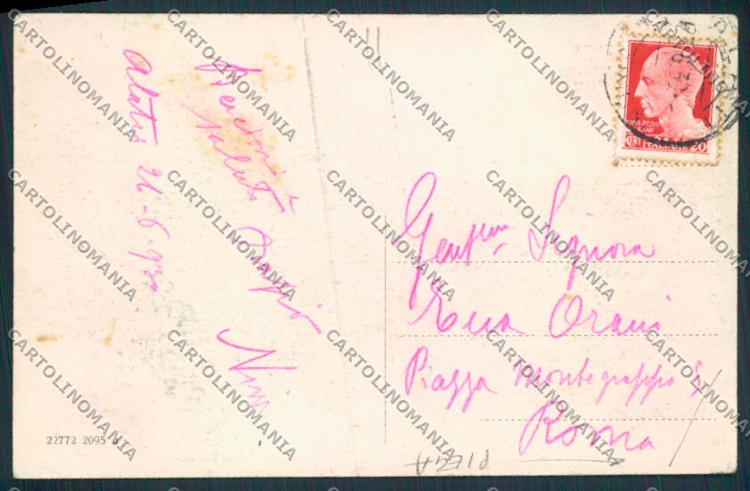 Frosinone Alatri PIEGA cartolina MV1157 – retro