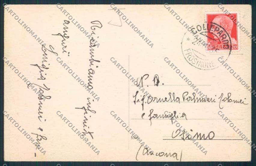 Frosinone Collepardo Saluti da cartolina MV1180 – retro