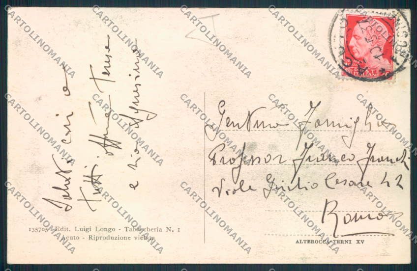Frosinone Acuto Saluti da cartolina MV1193 – retro
