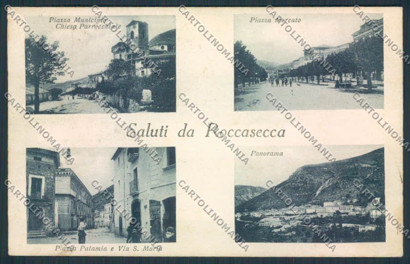 Frosinone Roccasecca Saluti da cartolina MV1196 – fronte