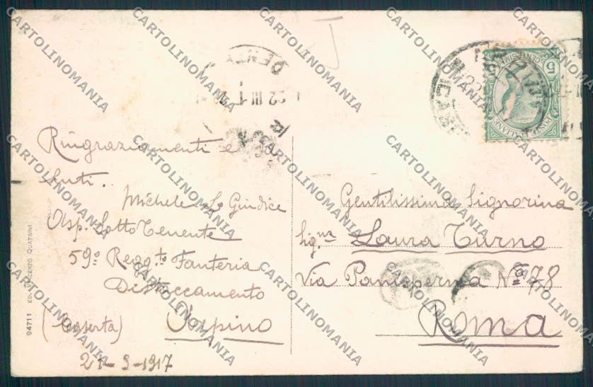 Frosinone Arpino cartolina MV1203 – retro