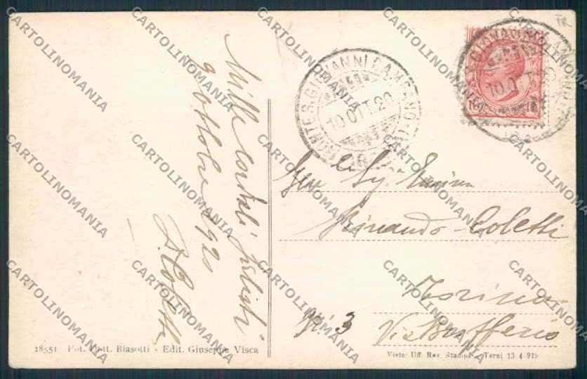 Frosinone San Giovanni Campano cartolina MV1212 – retro