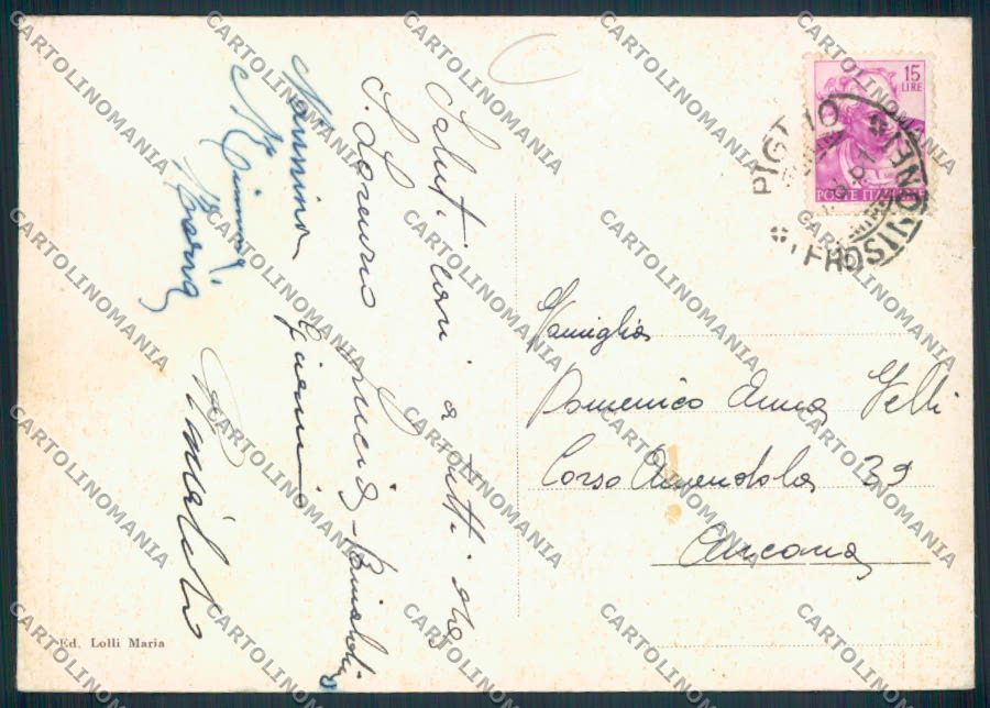 Frosinone Piglio FG cartolina MV1235 – retro
