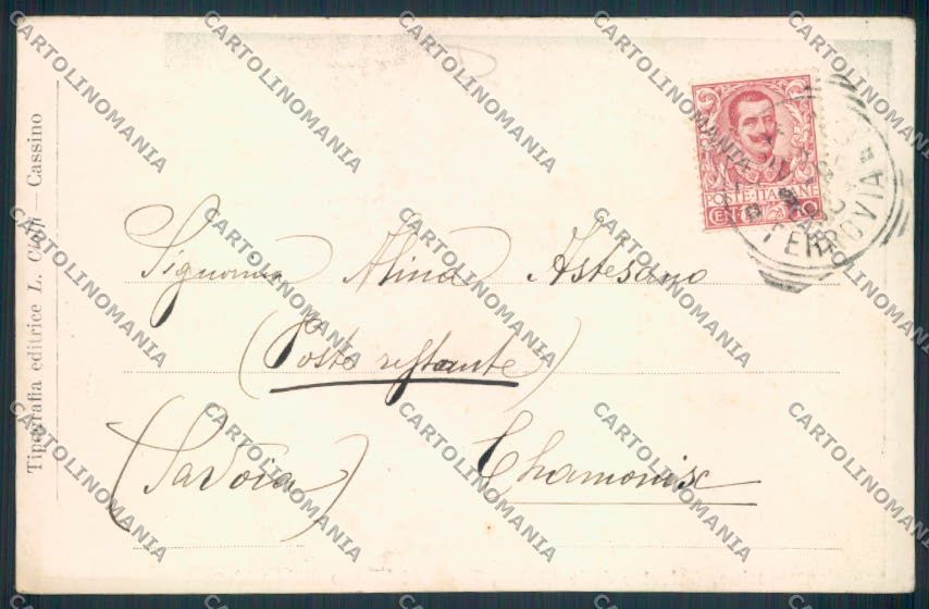 Frosinone Cassino cartolina MV1280 – retro