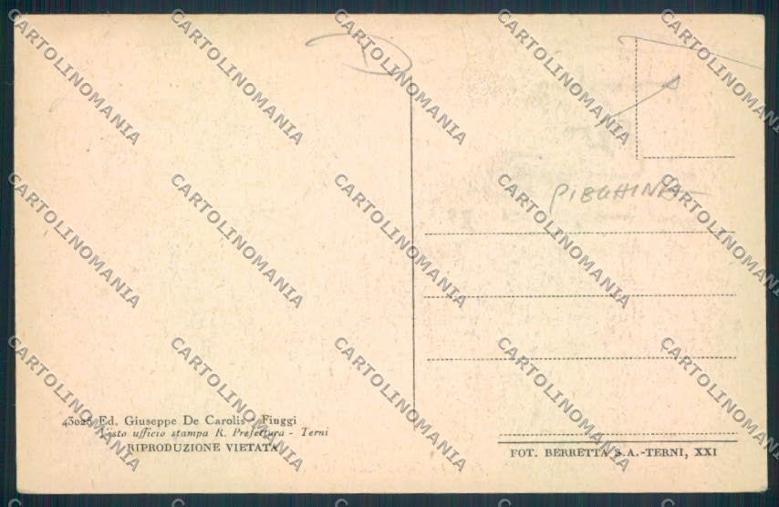 Frosinone Fiuggi PIEGHINA cartolina MV1307 – retro