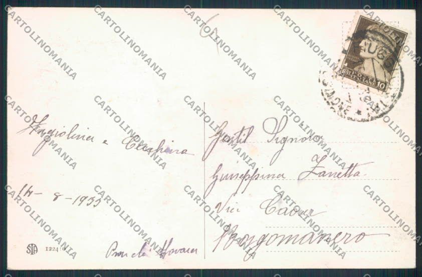 Frosinone Fiuggi cartolina MV1321 – retro