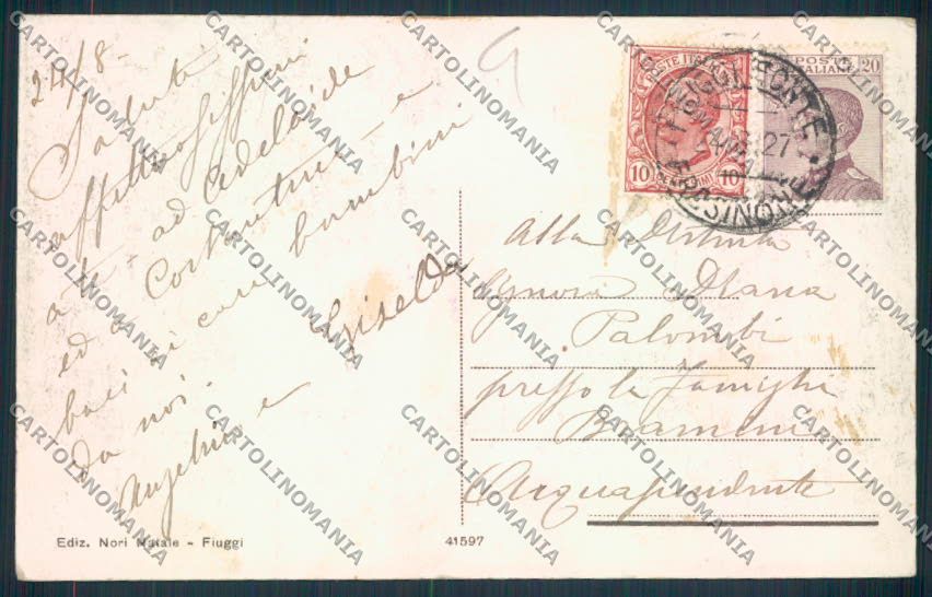 Frosinone Fiuggi cartolina MV1324 – retro