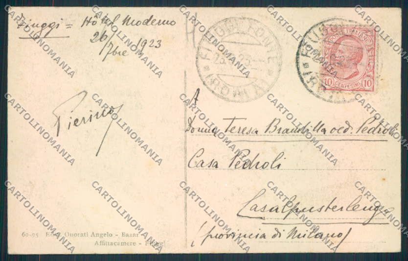 Frosinone Fiuggi cartolina MV1336 – retro