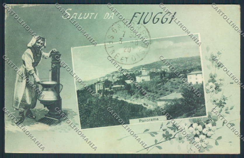 Frosinone Fiuggi Saluti da cartolina MV1339 – fronte