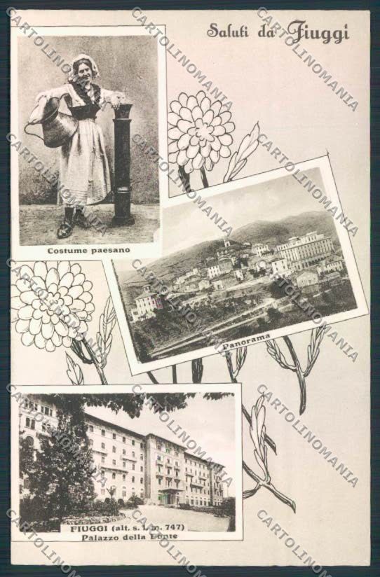 Frosinone Fiuggi Saluti da cartolina MV1351 – fronte