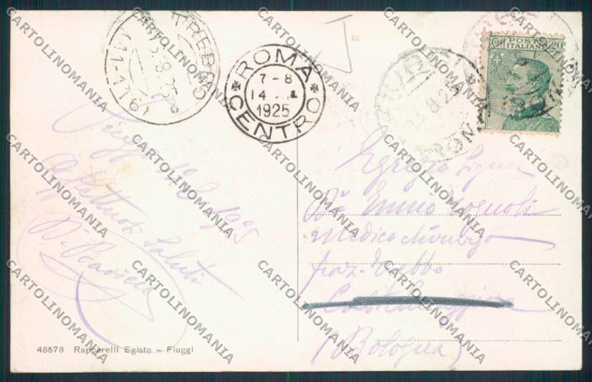 Frosinone Fiuggi cartolina MV1356 – retro